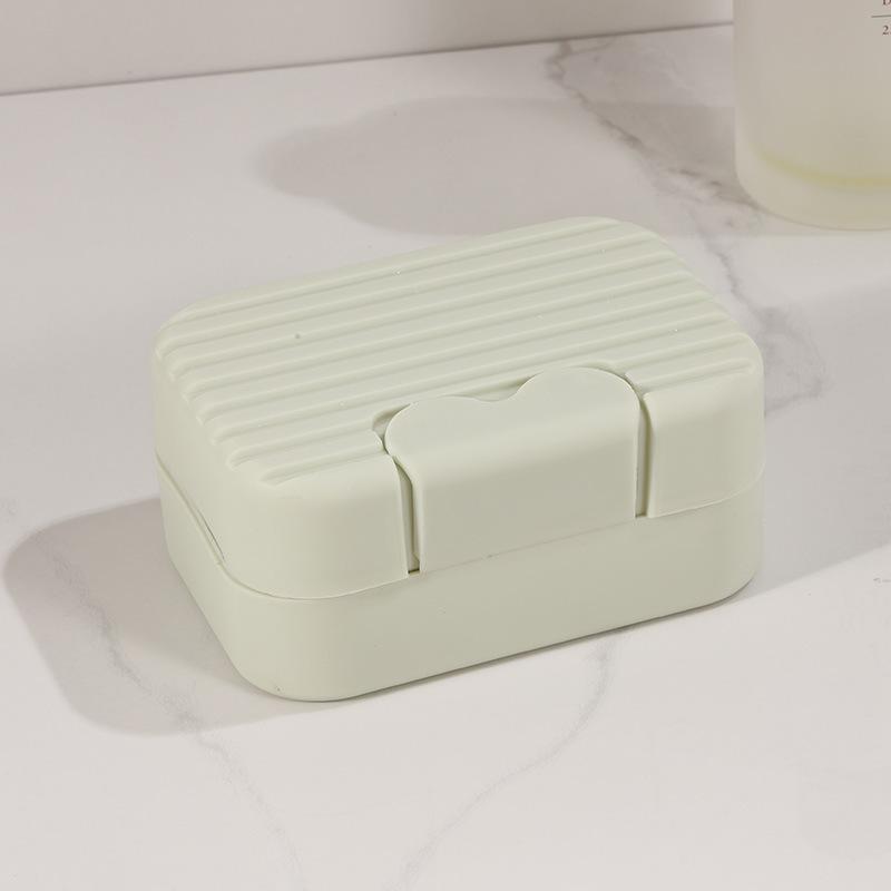 石鹸ケース せっけんケース 携帯用 旅行用 フタ付き 蓋付き 密閉型 シンプル ブルー ピンク系 グリーン..