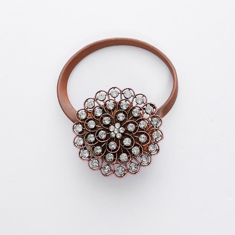 カーテン留め ヨーロピアン アンティーク調 合金製 スプリング式 カーテンタッセル カーテンホルダー(x2)