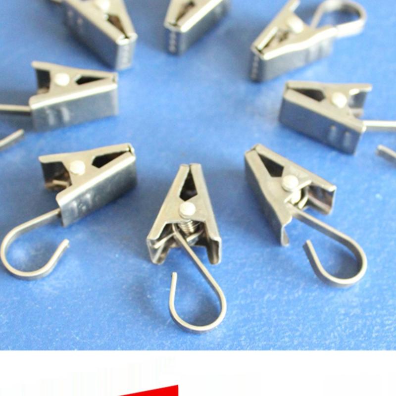 カーテンフック カーテンクリップ カーテンリング ステンレス 鉄製 リング 絹花