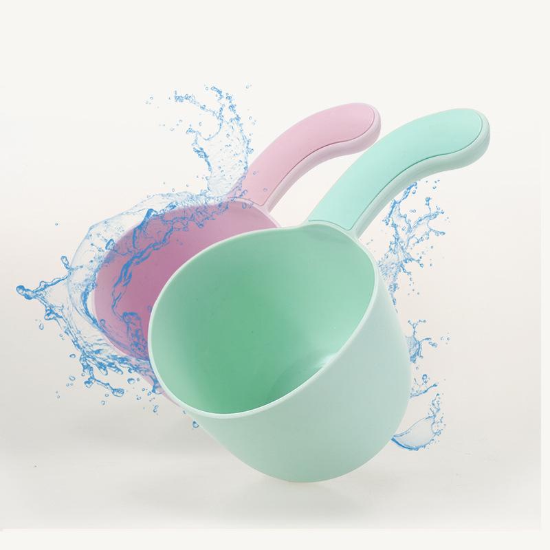 ベビー 洗髪カップ 厚手 水杓 幼児 洗髪用 水さじ 入浴 おもちゃ スプーン 丈夫 洗浄 ブルー ピンク グリーン