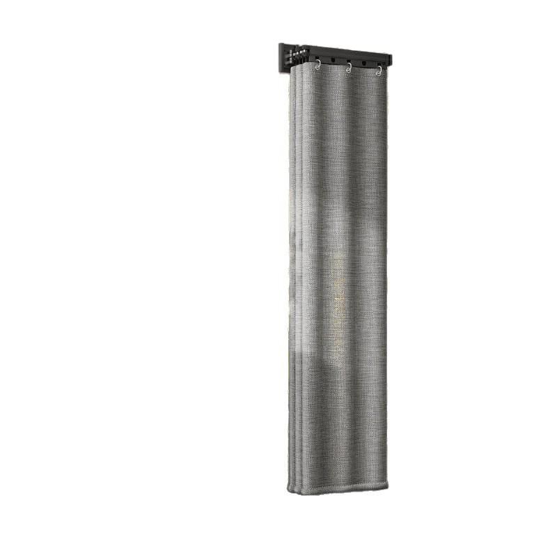 シャワーカーテン 浴室用 レディース メンズ 男女兼用 折り畳み式 ドリル不要 防水 バスカーテン 厚手 豪華感 家庭用 小型 ポータブル 霧グレー クリームホ...