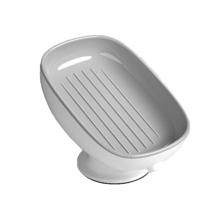 石鹸ケース レディース メンズ バスルーム 吸盤 水切り ソープディッシュ ラック ホルダー グレー ブルー ピンク