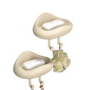 石鹸ケース レディース メンズ 兼用 雲形 壁掛け 水切り 石けん置き バスルーム 洗面所 収納 雑貨 クリームホワイト