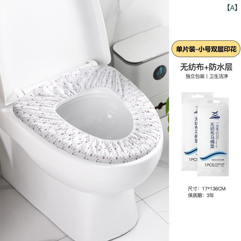 トイレマット レディース 使い捨て トイレシート 不織布 全面防水 厚手 大判 携帯 旅行 持ち運び 便座..