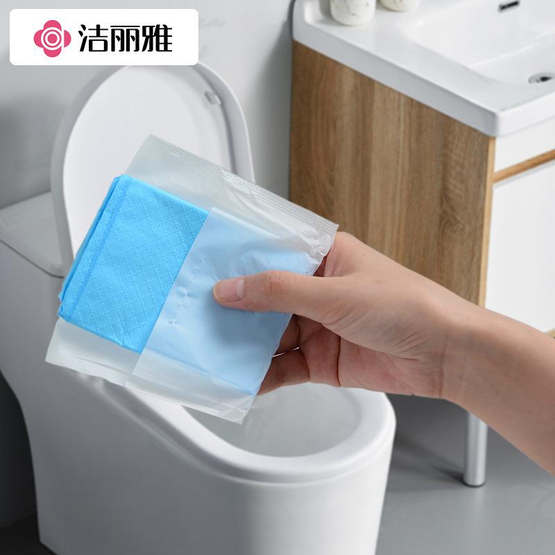 トイレマット レディース 使い捨て 携帯用 トラベル 旅行 ホテル 産褥 無地 不織布(x5)