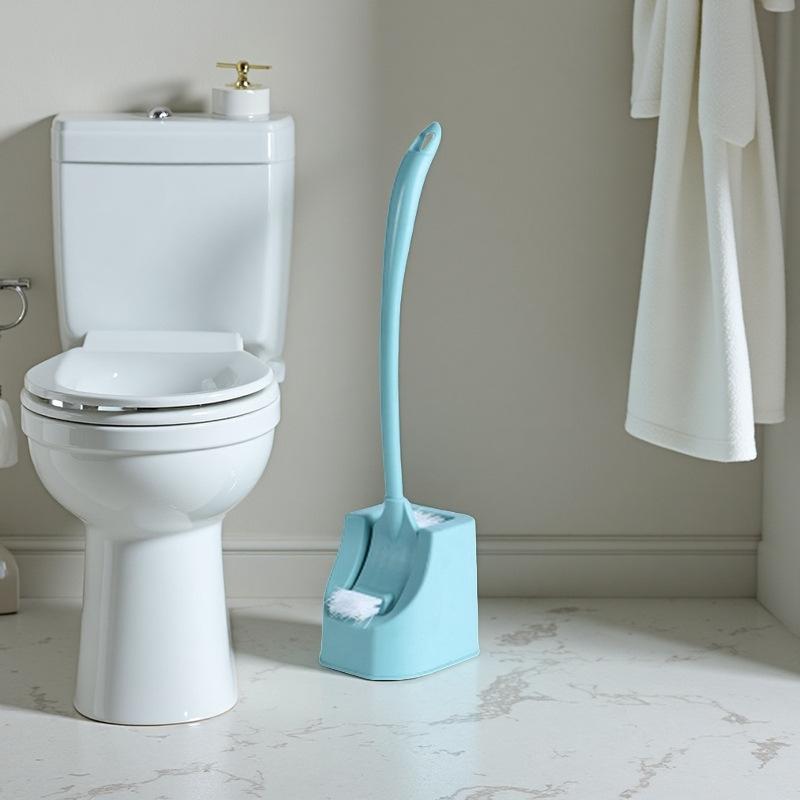 トイレブラシ プラスチック製 長柄 トイレブラシ 掃除ブラシ 衛生ブラシ 隅々まで洗える ブルー ピンク グリーン・素材: プラスチック・耐荷重: 2kg・サイズ: ブルー (小), 北欧ブルー, ピンク+ブルー+グリーン・カラー: ピンク, ブルー, グリーン・スタイル: 軽奢・タイプ: 耐久式