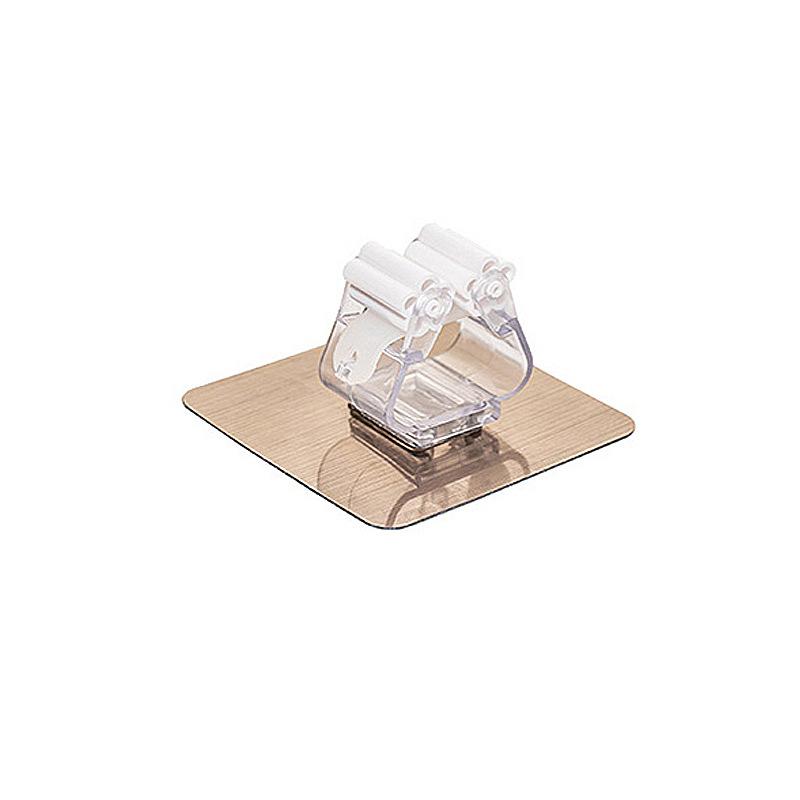 モップホルダー 強力 粘着式 壁掛け フック ほうき クリップ 収納 バスルーム トイレ 傷つけない 防水 ..