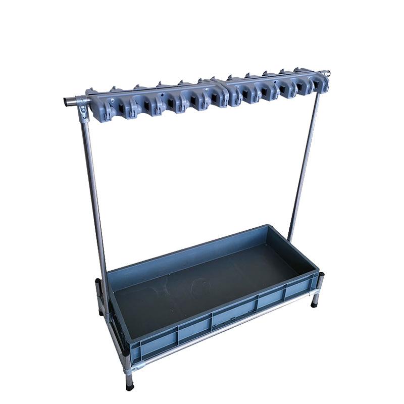 掃除用品収納ラック ステンレス製 モップホルダー 自立式ほうき掛け 移動式 清掃ツールオーガナイザー