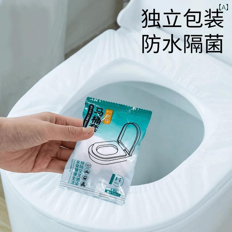 トイレマット 使い捨て 便座シート 不織布 旅行 宿泊施設 ホテル 旅館 家庭用 白 プリント