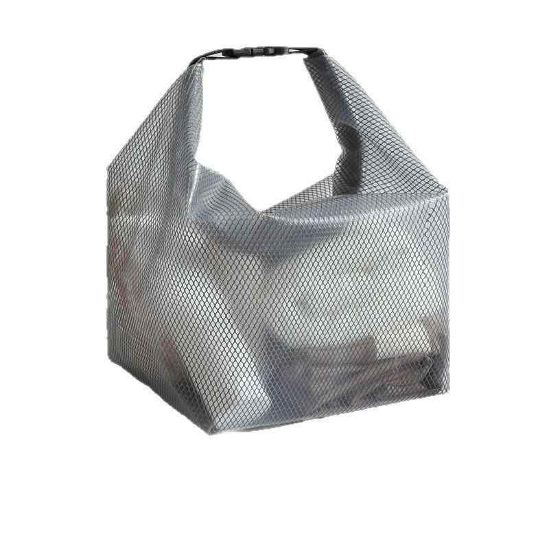 洗漱用品バッグ レディース 防水 大容量 旅行用 バスアメニティ収納 整理 グレー 白(x2)