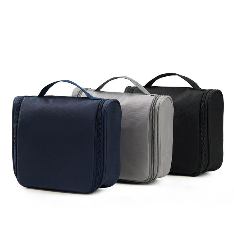 洗漱ポーチ メンズ レディース 旅行用 収納ポーチ 吊り下げ 撥水 ナイロン 大容量 グレー ブラック ネイビー オフホワイト