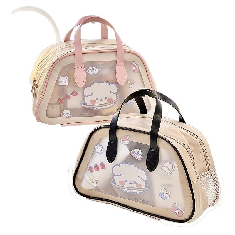 化粧ポーチ レディース 旅行 観光 携帯用 防水 大容量 洗面用具 化粧品 収納 バッグ T型 大号 中号 ピ..