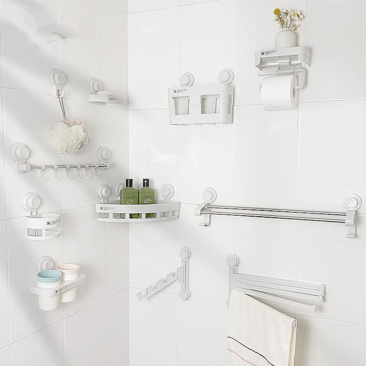 バス用品 無痕移動式 排気フック ドライヤーホルダー 石鹸ケース 歯ブラシコップホルダー トイレットペ..