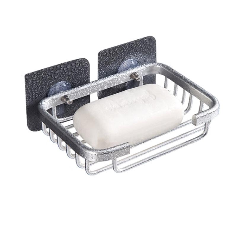 石鹸ケース レディース メンズ 壁掛け式 浴室 トイレ 収納 太空アルミ製 ソープディッシュ 石鹸置き ラ..