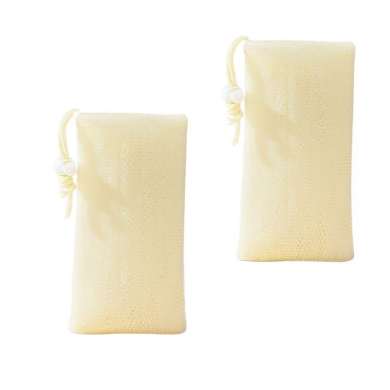 泡立てネット 石鹸 フェイス 泡洗顔 フォーム ソープ 巾着袋 グリーン オレンジ パープル