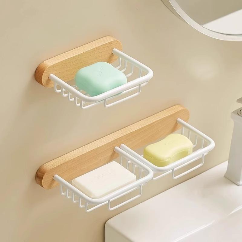 石鹸ケース レディース メンズ ビーチウッド 洗濯洗面台 壁掛け 水切り タイプ 置き型 おしゃれ かわいい バスルーム キッチン