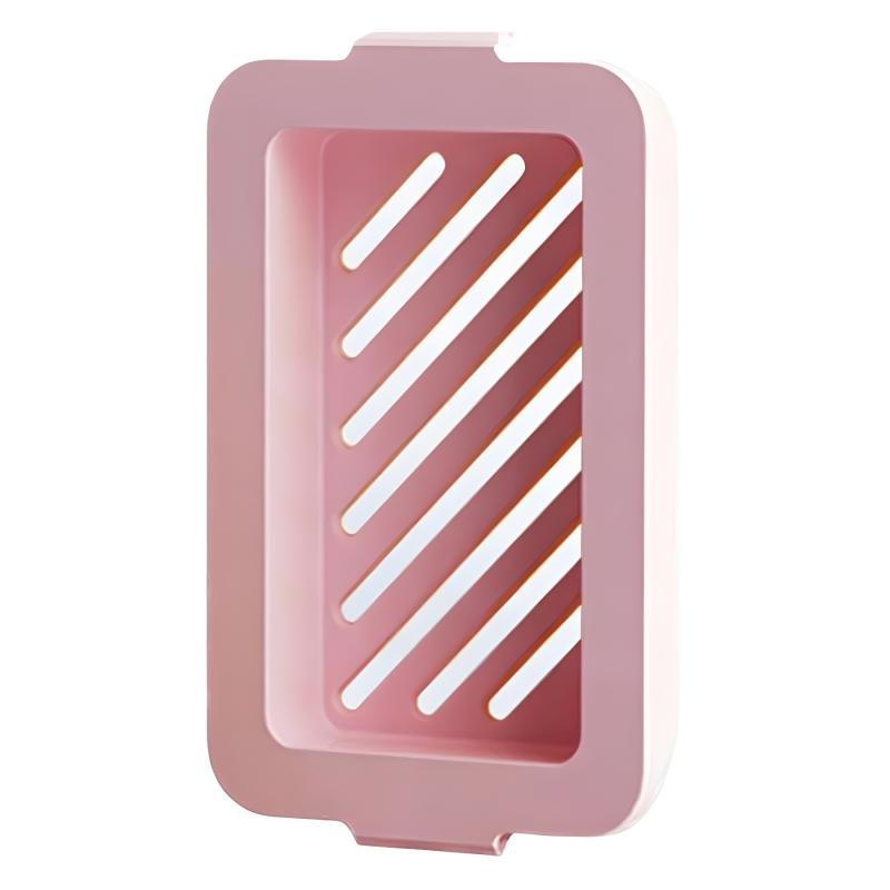 石鹸ケース レディース メンズ 男女兼用 泡立てネット付き 水切り 衛生用品 天藍色 桃色