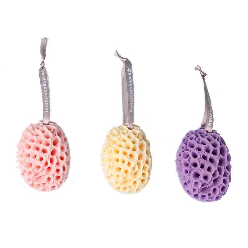 ボディスポンジ ベビー キッズ 子供用 浴用 海綿 大判 イエロー