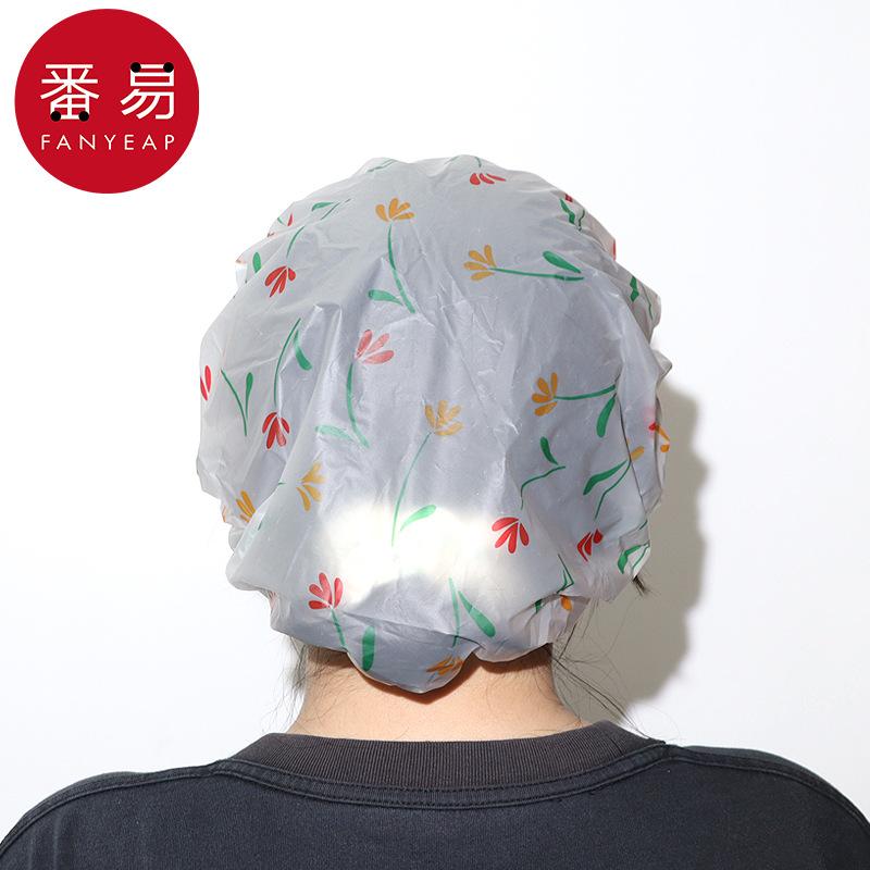 シャワーキャップ レディース メンズ バスキャップ 繰り返し使える 沐浴キャップ ヘアトリートメントキャップ 大人用 家庭用 ピンク系