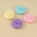 ヘアブラシ レディース メンズ 頭皮マッサージ シャンプーブラシ 兼用 バスグッズ PTR製 イエロー パープル ブルー ピンク(x10)