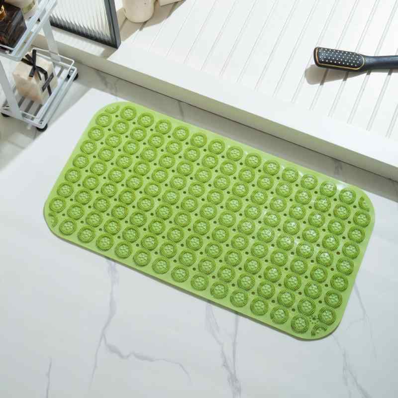 足つぼマット レディース メンズ マッサージ バスグッズ 浴室 滑り止め ソフト 突起付き ピンク系 ブル..