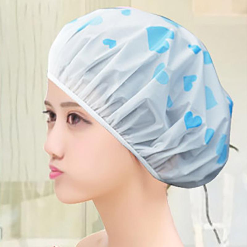 帽子 レディース 使い捨て シャワーキャップ 防水 二重 ゴム 伸縮性 かわいい 大人用 防油 防塵 洗髪