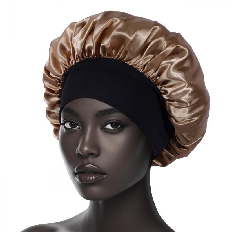 ナイトキャップ レディース 高弾力 幅広 ヘアターバン 月子帽 シャワーキャップ 美容 ヘアケア 帽子 サ..