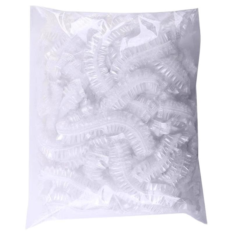 使い捨て風呂帽子 レディース 防水 シャワーキャップ プラスチック製 厚手 耐久性 ヘアパック 透明string