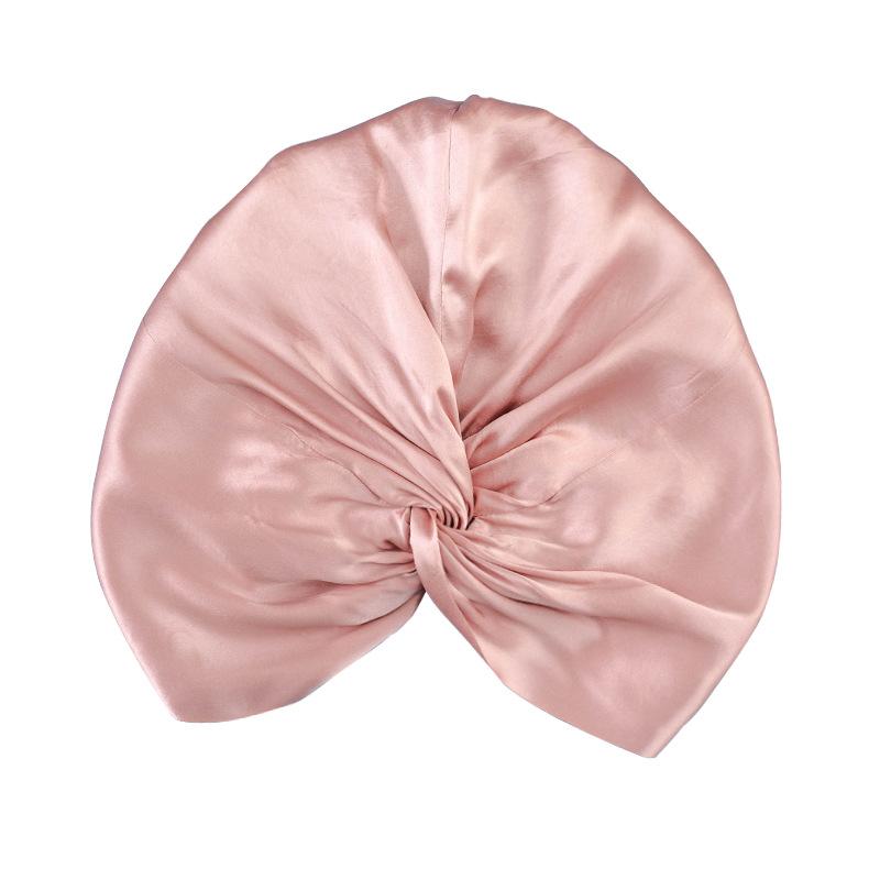 帽子 レディース 婦人用 桑蚕丝 ヘアキャップ ナイトキャップ 無地 乾燥対策 敏感肌 保湿 ブラック グ..