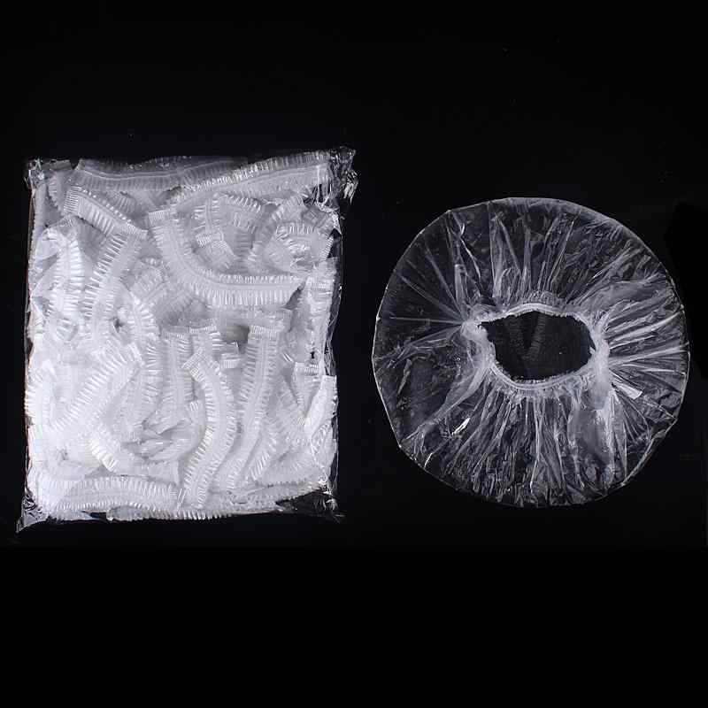 ヘアキャップ レディース 女性用 大判 厚手 防水 シャワーキャップ ヘアトリートメント 繰り返し使える・素材: PE・対象: 男女兼用・カラー: 透明・スタイル: 無地・使い捨て: 使い捨て・容量: 100個/包