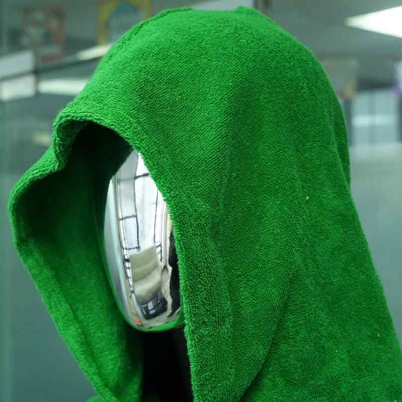 ポンチョ レディース メンズ 大人用 綿 タオル地 厚手 フード付き バスタオル 吸水速乾 プール 海水浴 ビーチ 白 緑 黒(x10)