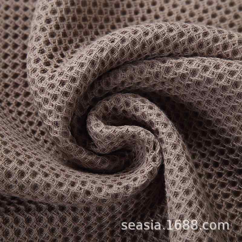 タオル 綿 ハニカム 吸水 速乾タオル フェイスタオル ハンドタオル バスタオル ガーゼ 32*74cm 浅グレー 深グレー 浅棕色 深棕色