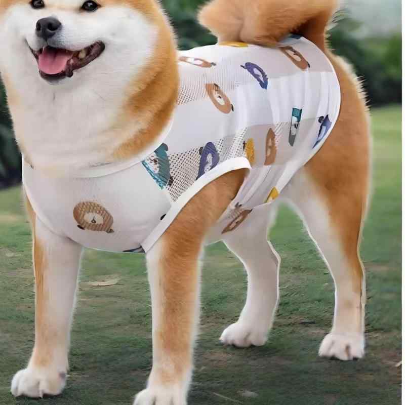 ドッグウェア 春夏秋 メッシュ ペット用 ベスト 小型犬 中型犬 大型犬 犬服 かわいい小熊 夏日パイナップル 迷彩 アニマル柄 通気性 涼しい