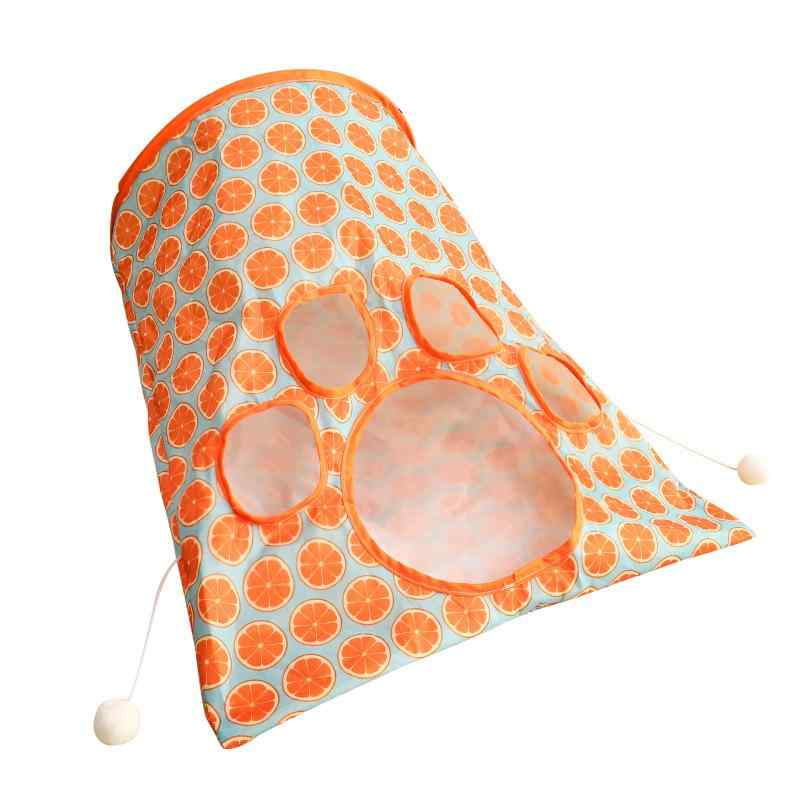 猫 おもちゃ ペット用 発声玩具 トンネル 玩具 ドーム型 隠れ家 遊び場 ポリエステル 撥水性 折りたた..