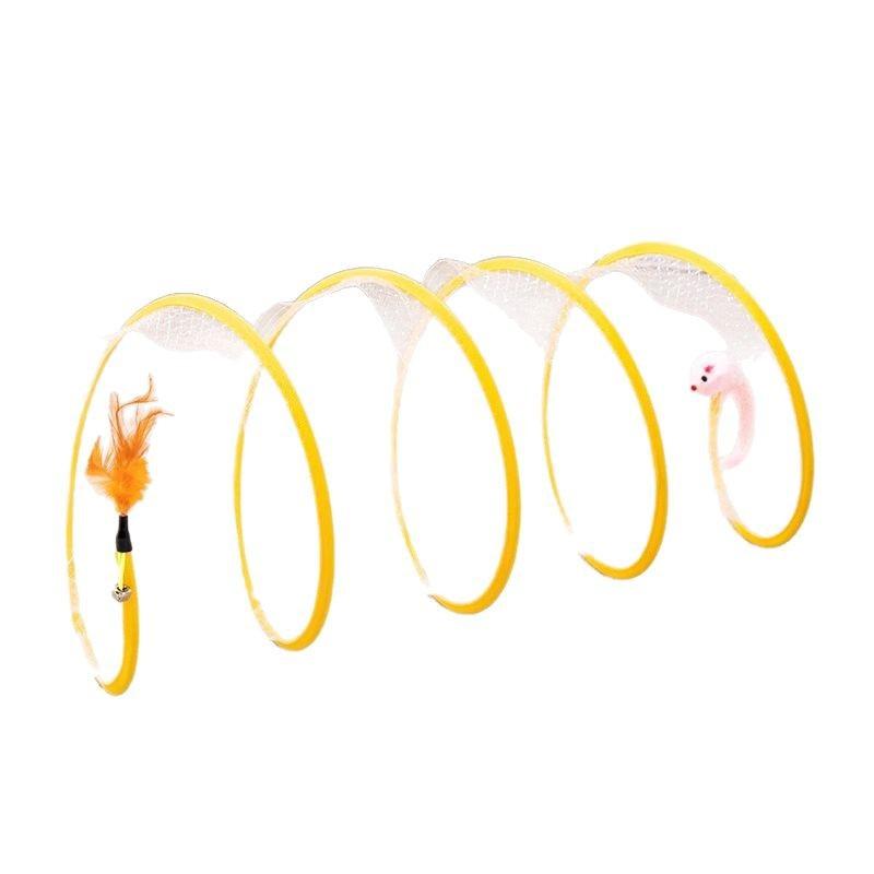 猫 トンネル おもちゃ 猫じゃらし 羽根 運動不足解消 ぬいぐるみ ボール(x2)