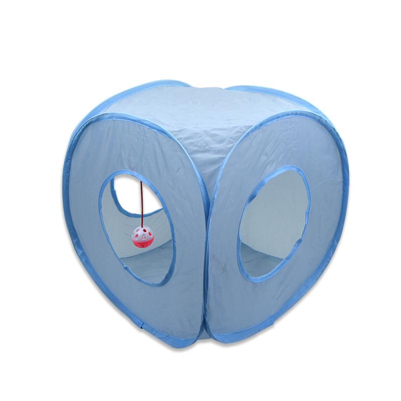 猫 おもちゃ トンネル グレー 折りたたみ式 ペット 猫用 玩具 tunnels 転がり 猫じゃらし ドリル 筒状(..