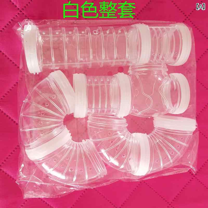 ケージ用外付けパイプ おもちゃ ジャンガリアンハムスター トンネル 接続 拡張 ケージ パイプ 部品