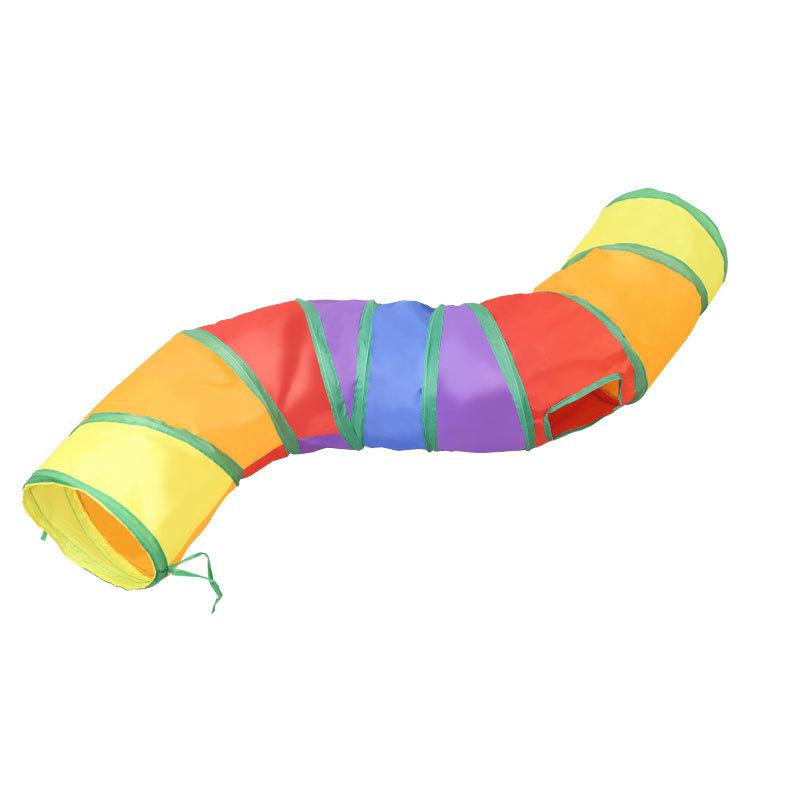 猫 トンネル 猫用おもちゃ ペット用品 遊び道具 ストレス解消 運動不足解消 ティーザーワンド 猫じゃらし 隠れ家 ハウス ドーム プレイスペース ポリエステル製