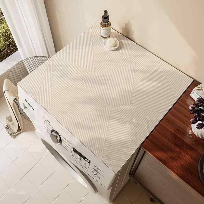 洗濯機カバー レディース メンズ 珪藻泥 速乾 吸水 台所用品 ドレンパッド ストライプ グレー ブルー ..