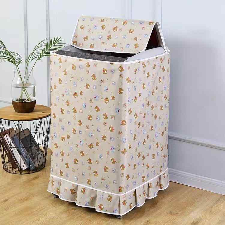 洗濯機カバー 全自動 上開き 防水 防塵 厚手 ポリエステル 花柄 アニマル柄