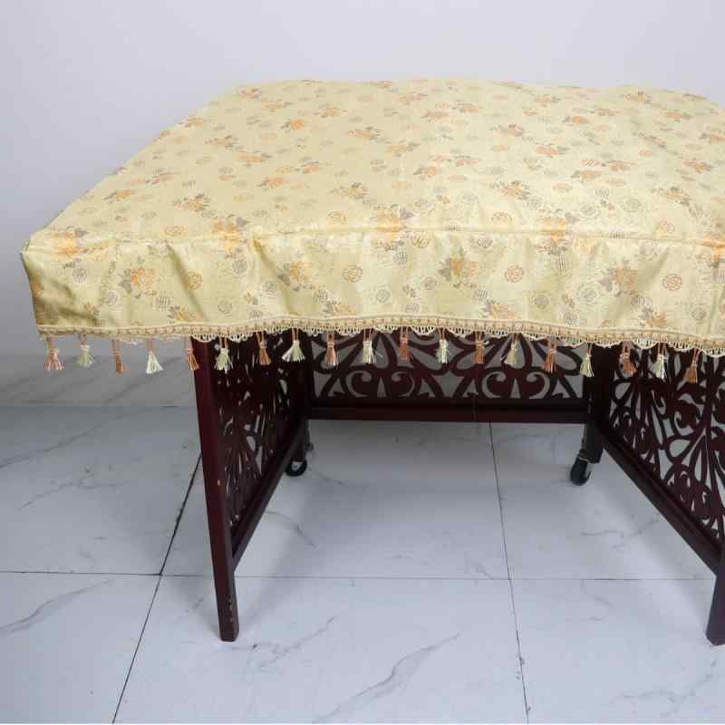 ピアノカバー 豪華感 ポリエステル製 新中式 防塵カバー 泥金花柄 紅喜梅花柄