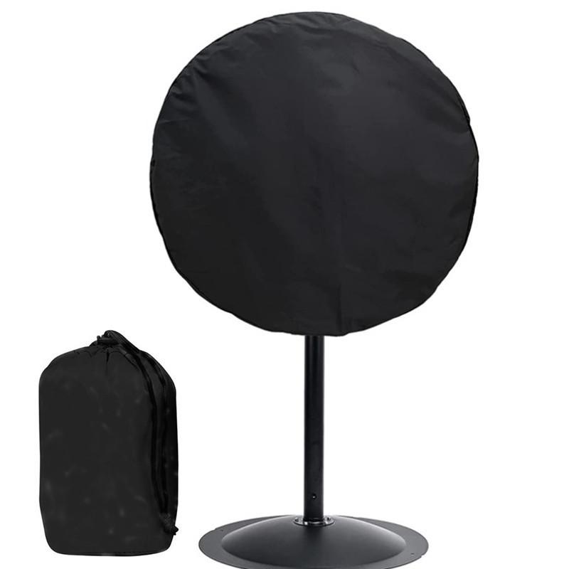 扇風機カバー 工業扇 大型 業務用 防水 防塵 厚手 耐摩耗 屋外 扇風機 保護カバー ブラック