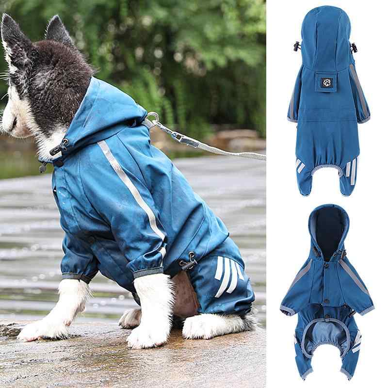犬用レインコート フルカバー 四脚 防水 ペット服 小型犬 中型犬 犬服 散歩着