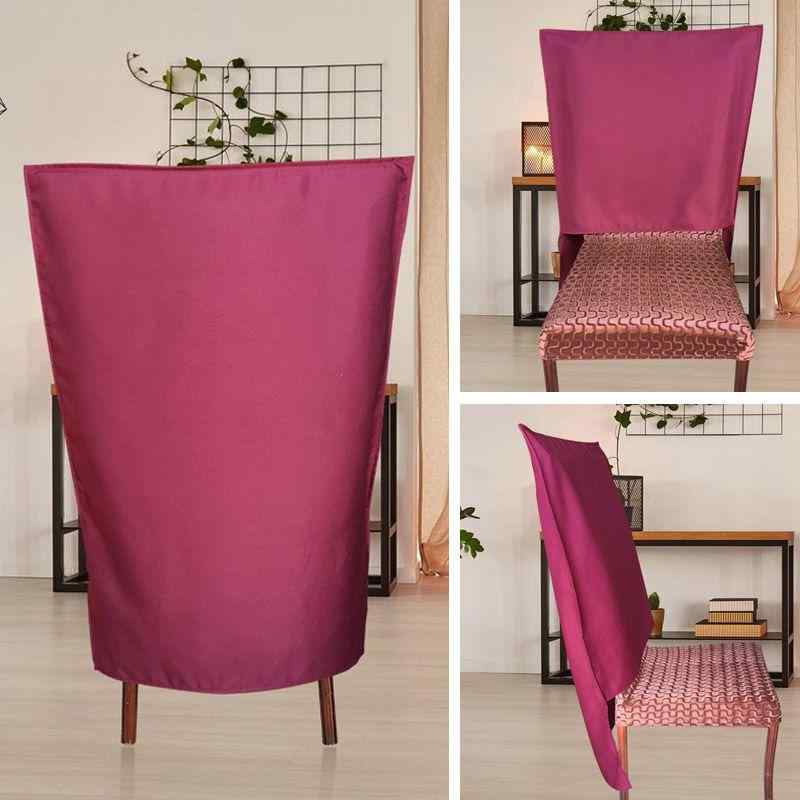 椅套 業務用 椅子カバー チェアカバー ポリエステル 無地 赤 黒 ワインレッド ダークグリーン オレンジ コーヒー色 ダークブルー グレー 60x80cm 美化装飾 モダン