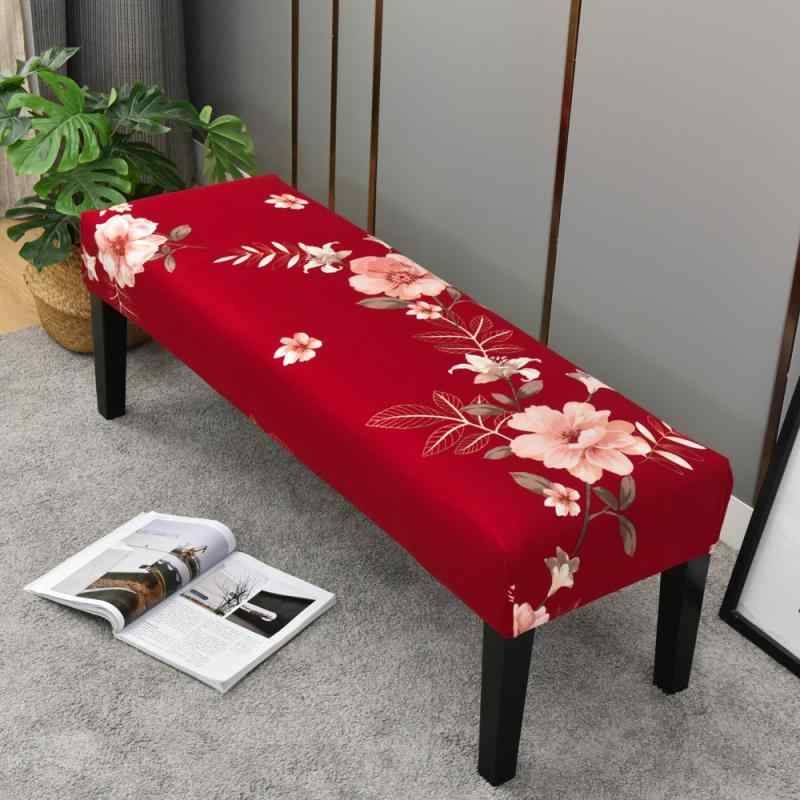 椅子カバー 長方形 チェアカバー ピアノ椅子カバー ベンチシートカバー ストレッチ ジャカード ポリエステル 伸縮性 厚手 家庭用 オフィス 春意悠悠 彩蝶 芳華 十里桃花 バッハ(x2)