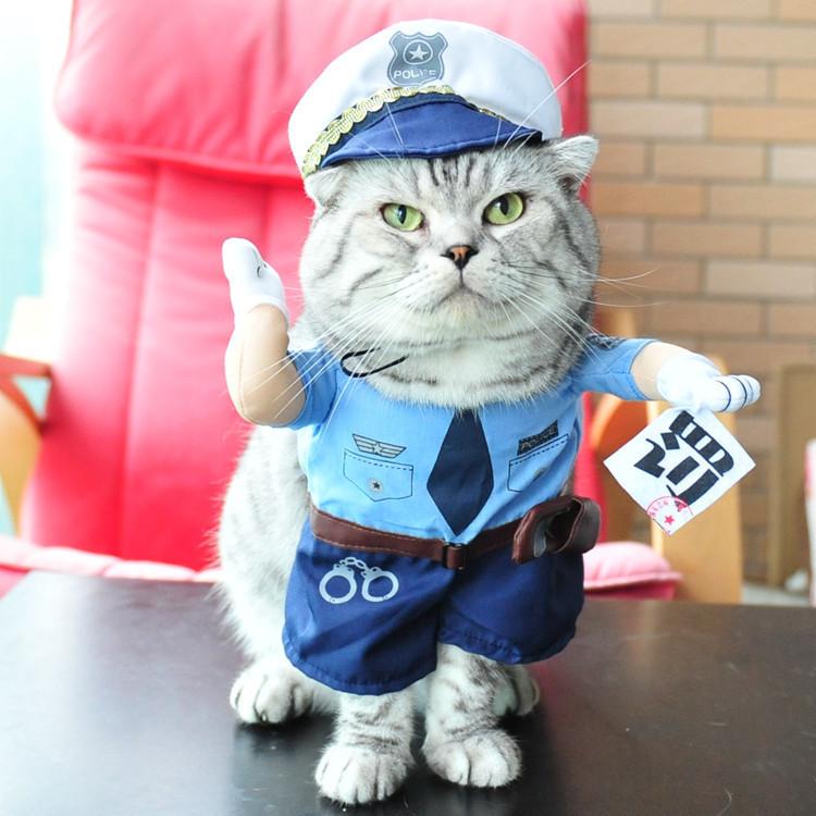 ペット服 犬 猫 ハロウィン コスプレ かわいい おもしろ 立体 仮装 警察 医者 海賊 宇宙飛行士 野球