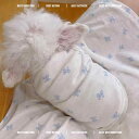 ペット服 犬 猫 親子服 春夏 薄手 綿 ルームウェア パジャマ ワンピース テディ ビション 背心 白 ベージュ バタフライ ラビット