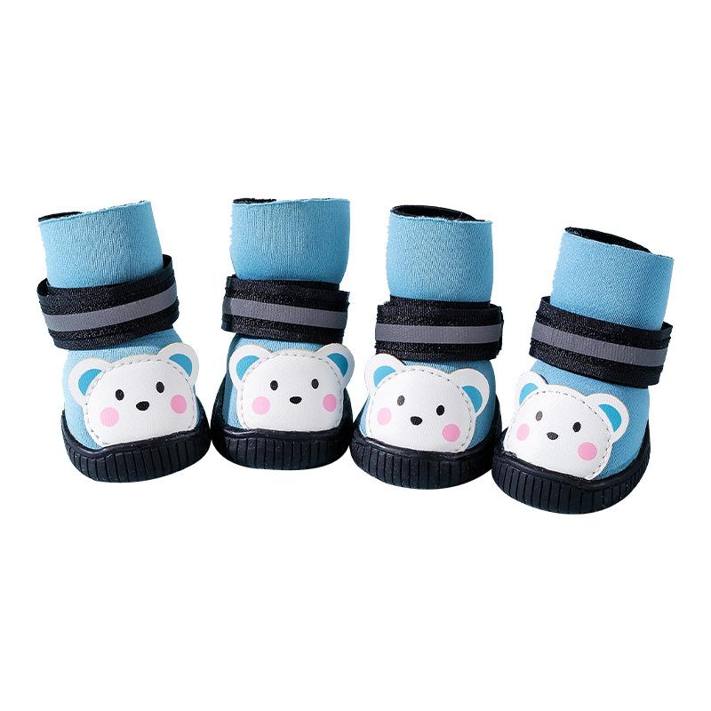 犬用シューズ 小型犬用 防水 ドッグシューズ 軽量 犬 靴下 肉球保護 履かせやすい 散歩 怪我防止 滑り..