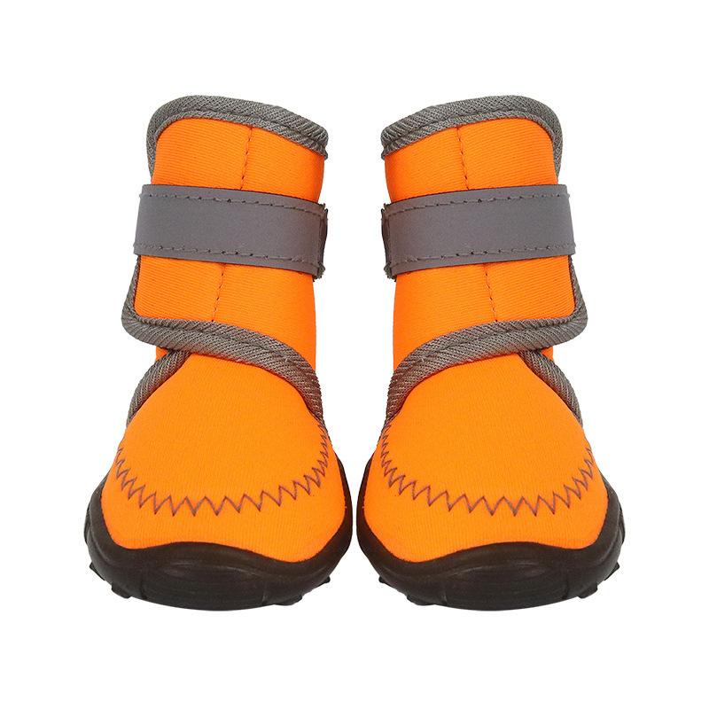 ドッグシューズ 春 中大型犬用 犬靴 ペットシューズ 犬用ソックス 防水 防滑 撥水 傷舐め防止 汚れ防止..