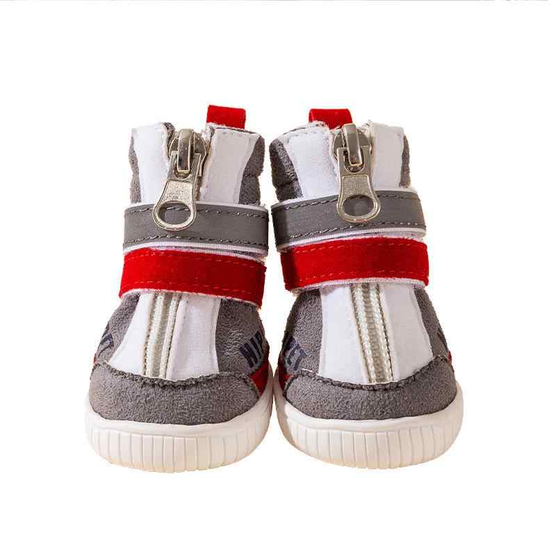 ドッグシューズ 小型犬 犬用靴 春夏 肉球保護 滑り止め 履かせやすい 散歩 ケガ防止 マイロ グレー